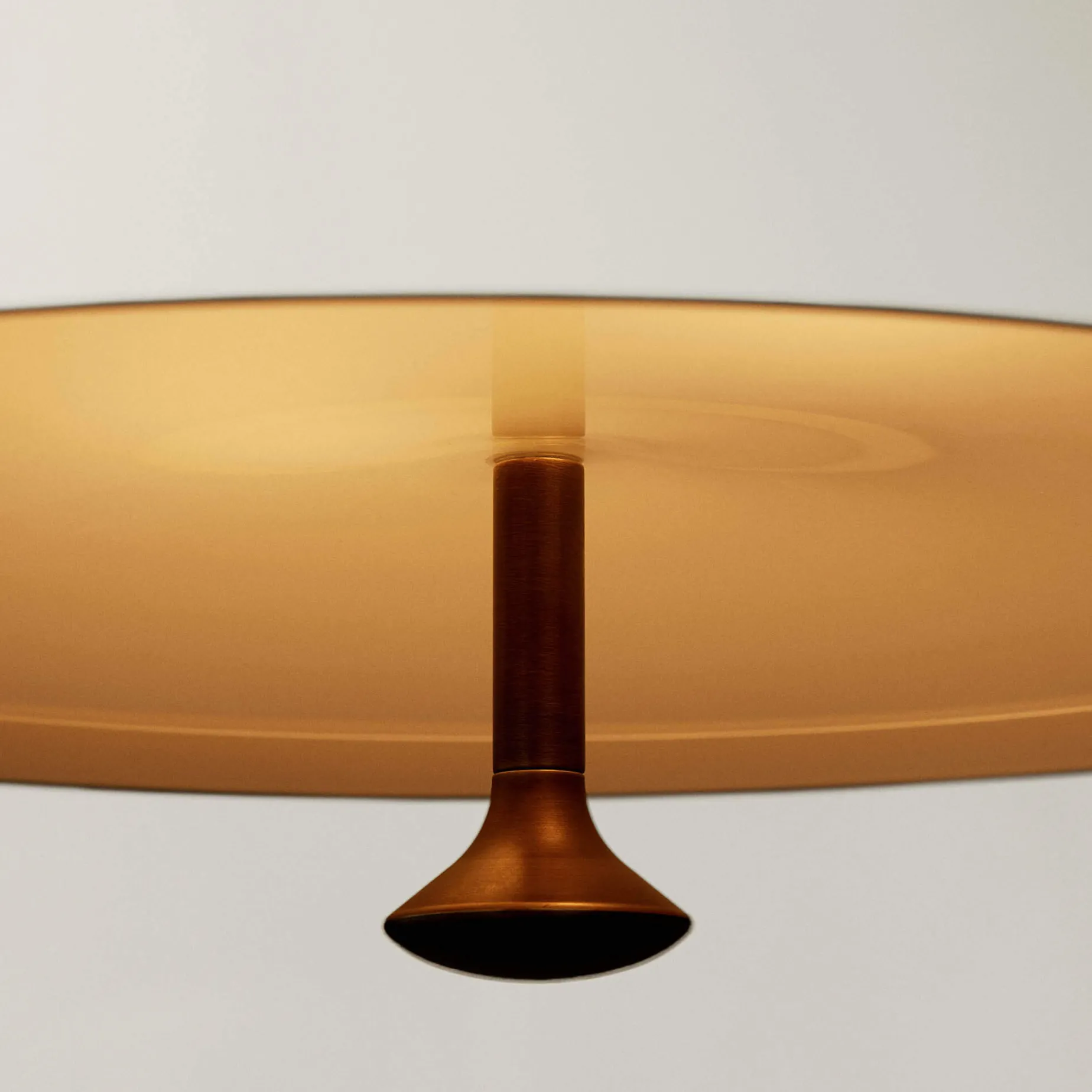 Levitate pendant ⌀28-40 | sage green and brass
