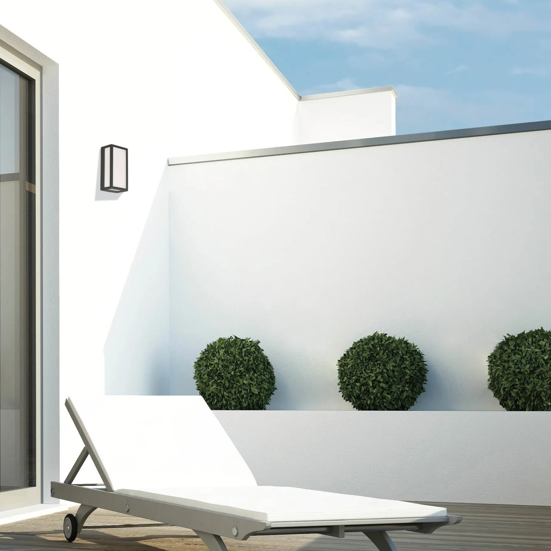 Liam wall IP65 | textured anthracite