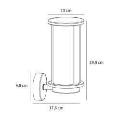 Linton wall | brass