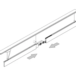 Linus linear pendant 120 | white