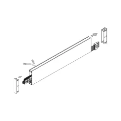 Linus linear wall | black
