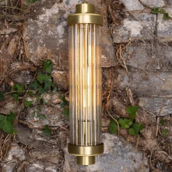 Louise wall IP44 | satin brass