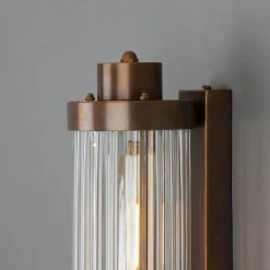 Louise wall IP44 | satin brass