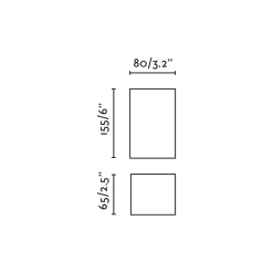 Lune square 2L | white