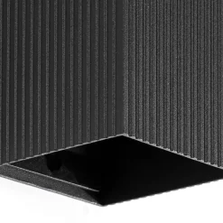 Lune square 1L grooved | black