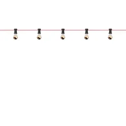 Lunet string light IP44 | black