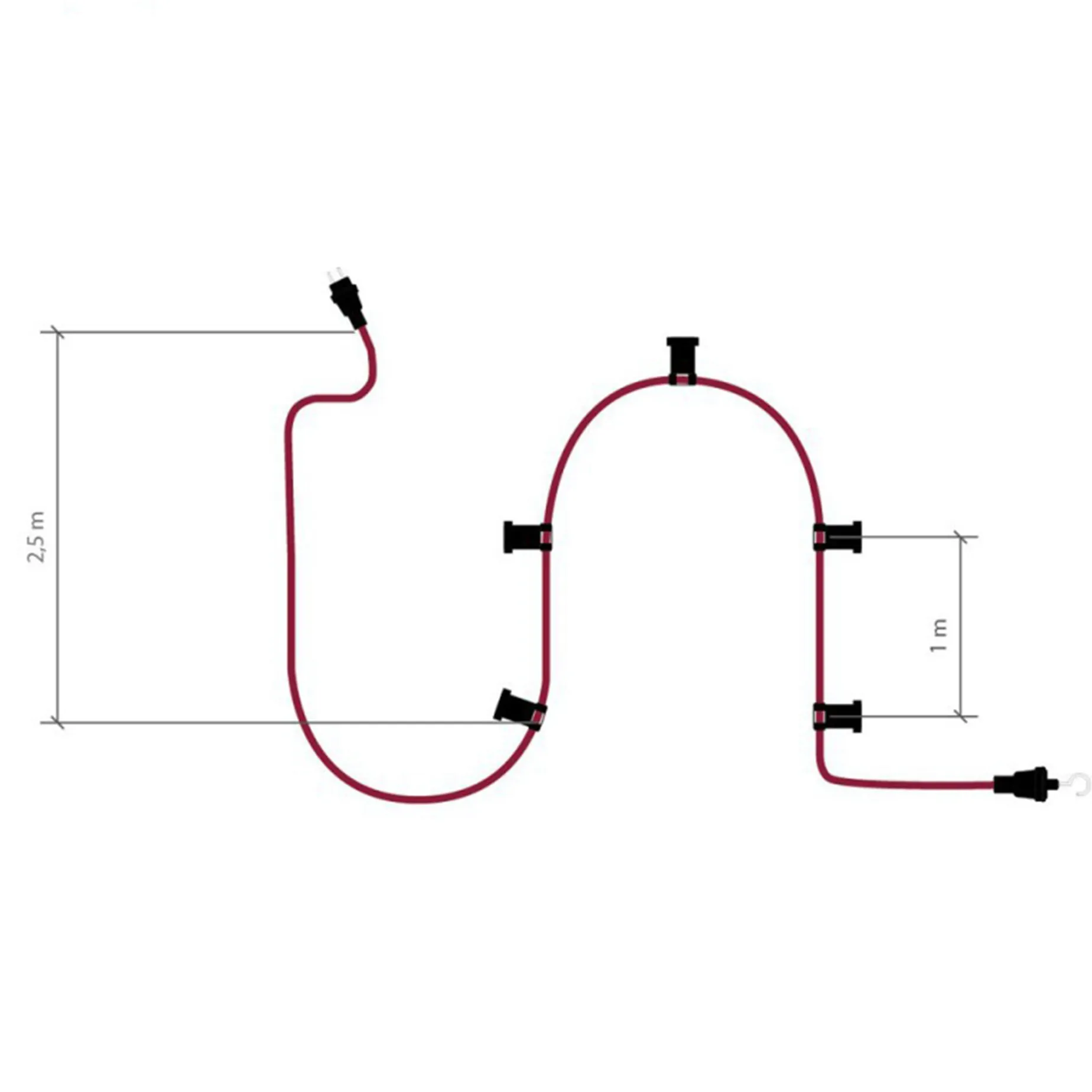Lunet string light IP44 | mostarda
