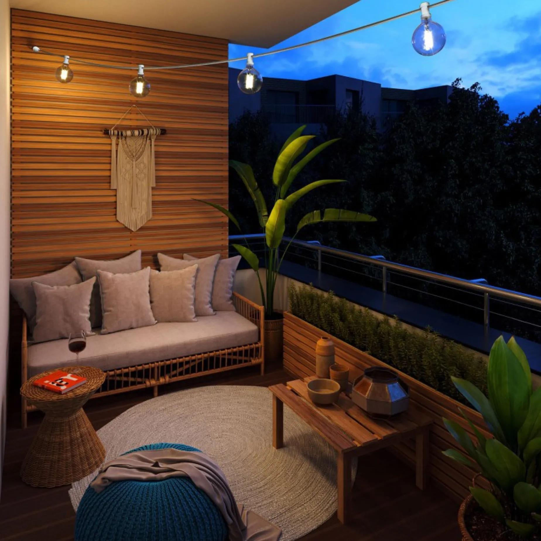 Lunet string light IP44 | pastel