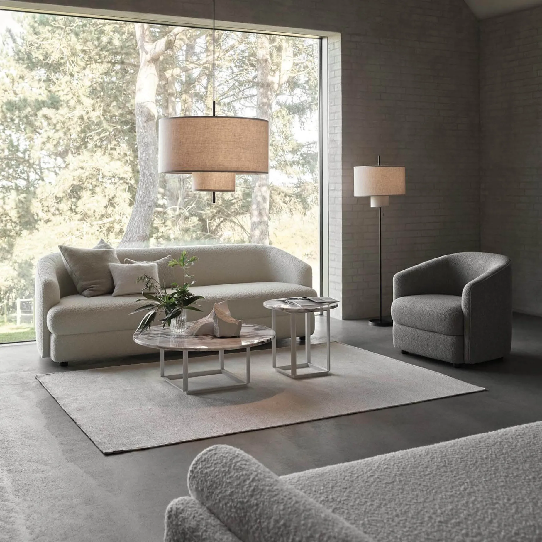 Margin floor lamp | beige