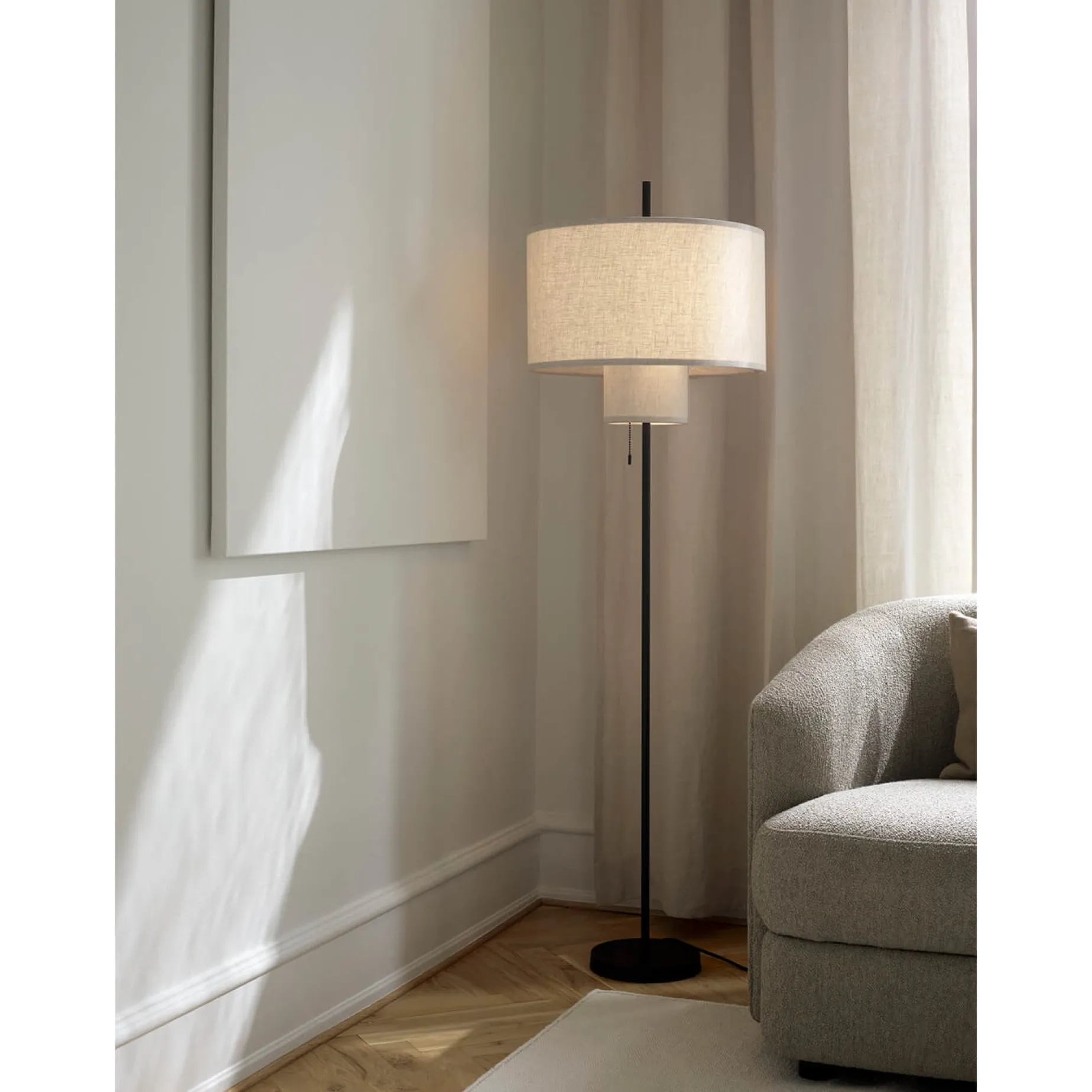 Margin floor lamp | beige