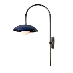 Marrakesh Arc w | antique brass and sapphire blue