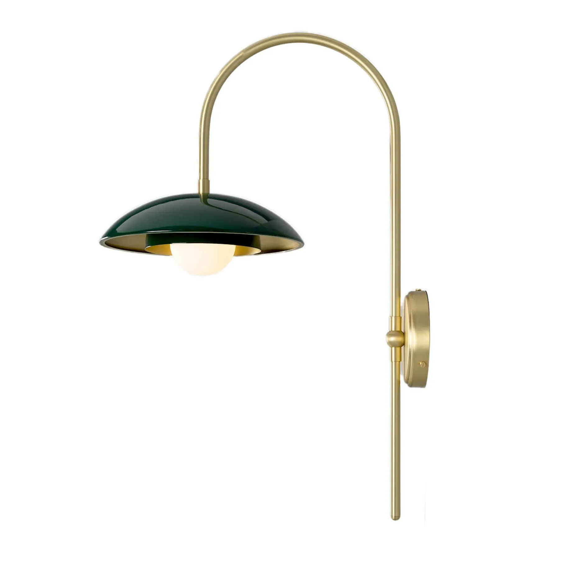 Marrakesh Arc w | satin brass and racing green