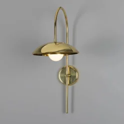 Marrakesh Arc w | satin brass and racing green