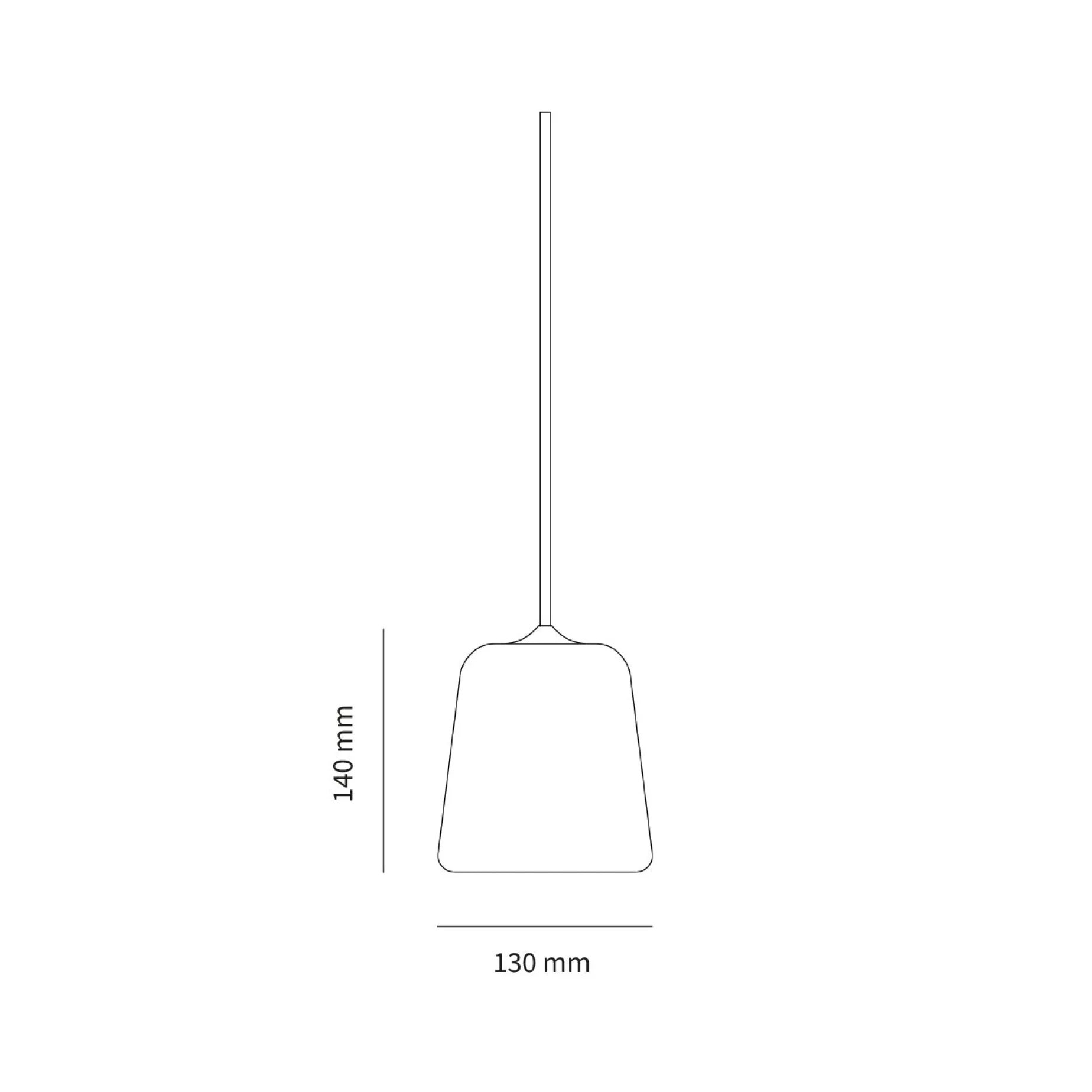 Material pendant | natural oak