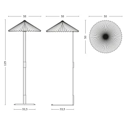 Matin floor lamp | peach