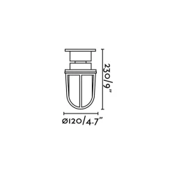 Mauren floor farol | brass
