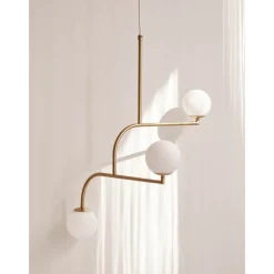 Mobil chandelier 100 | brass