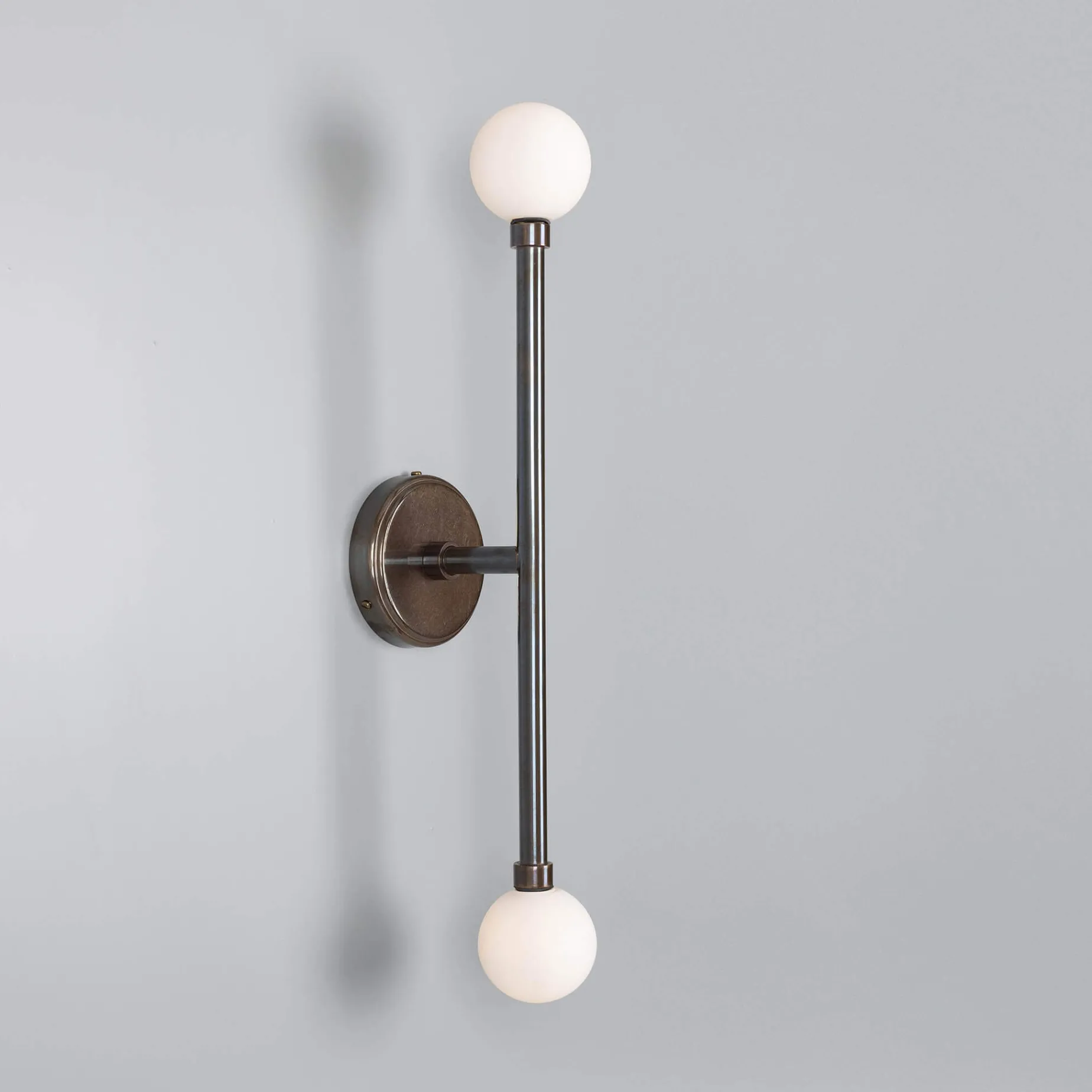 Monto double wall IP44 | antique brass