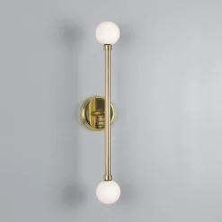 Monto double wall IP44 | antique brass
