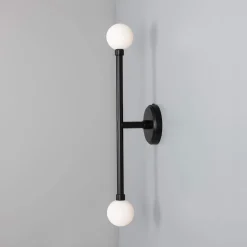Monto double wall IP44 | antique brass