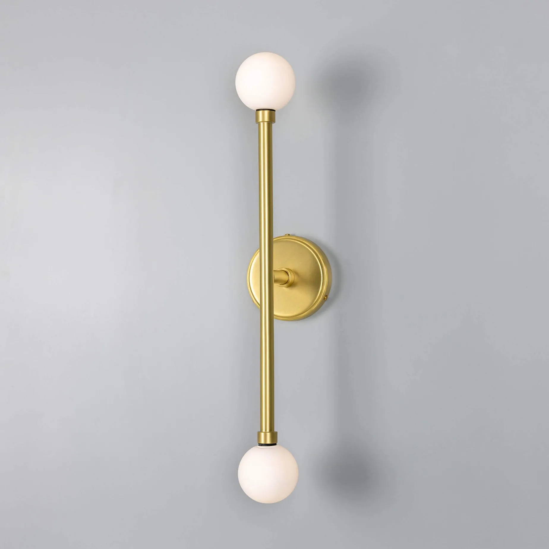Monto double wall IP44 | antique brass