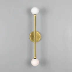 Monto double wall IP44 | antique brass