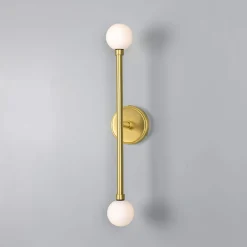 Monto double wall IP44 | polished brass