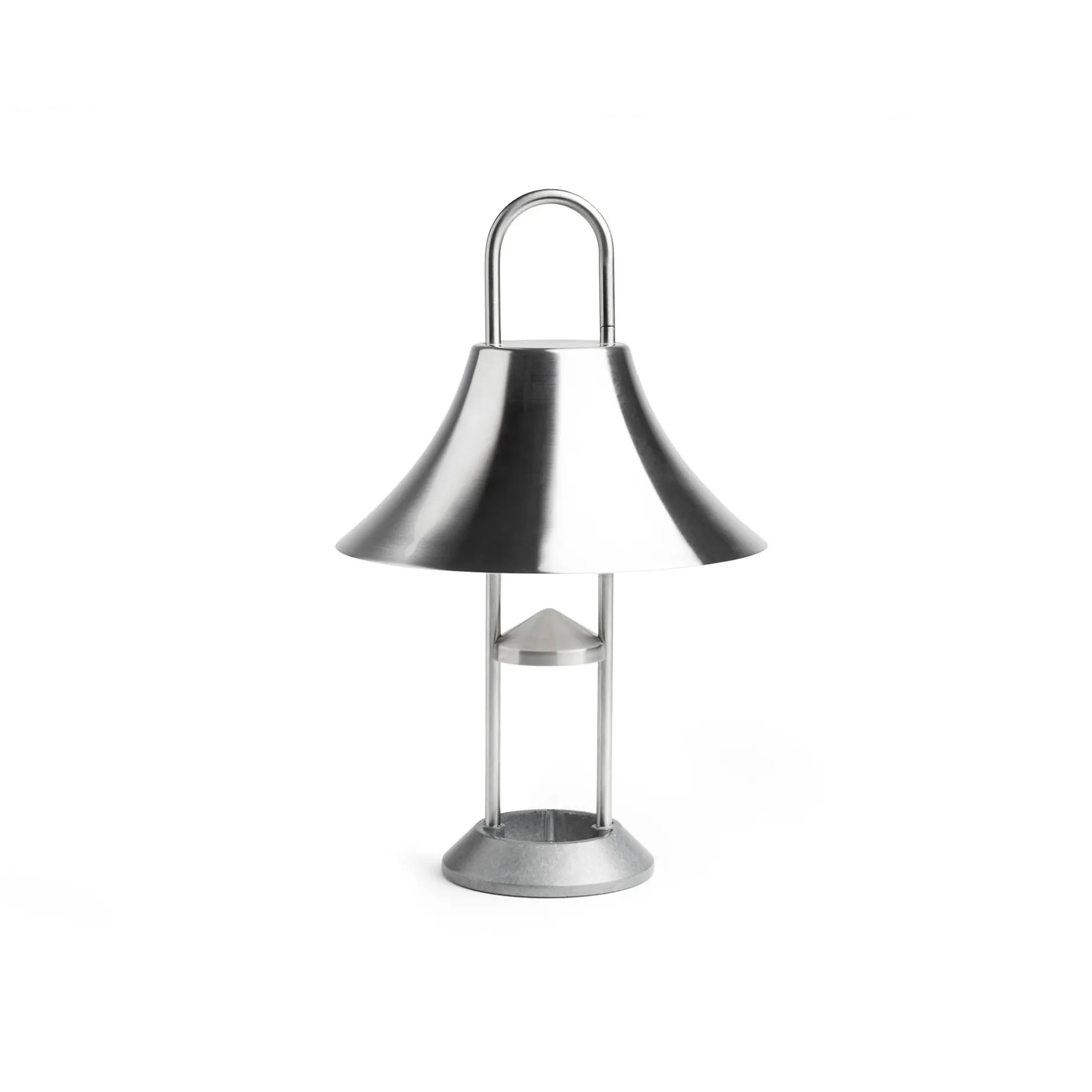 Mousqueton portable lamp | brushed stainless steel