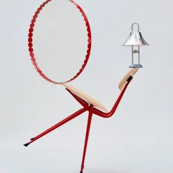 Mousqueton portable lamp | brushed stainless steel