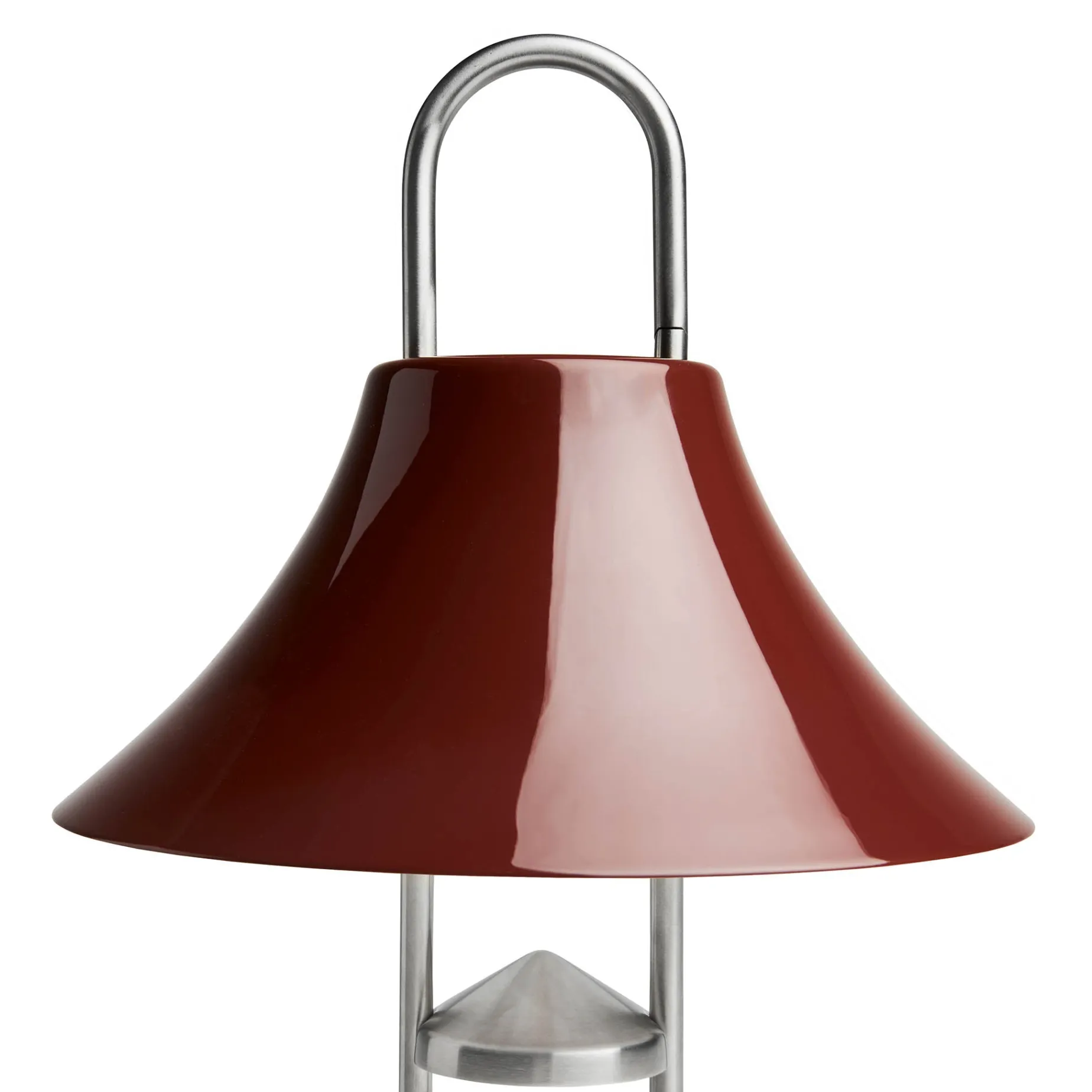 Mousqueton portable lamp | brushed stainless steel