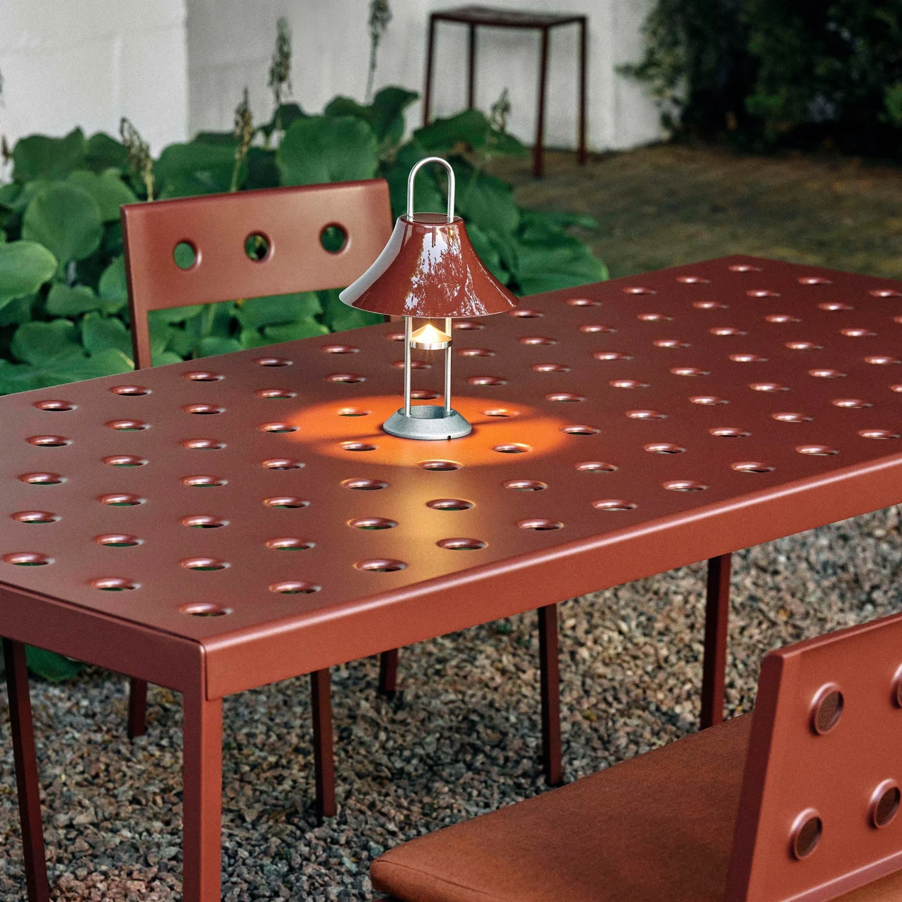 Mousqueton portable lamp | brushed stainless steel