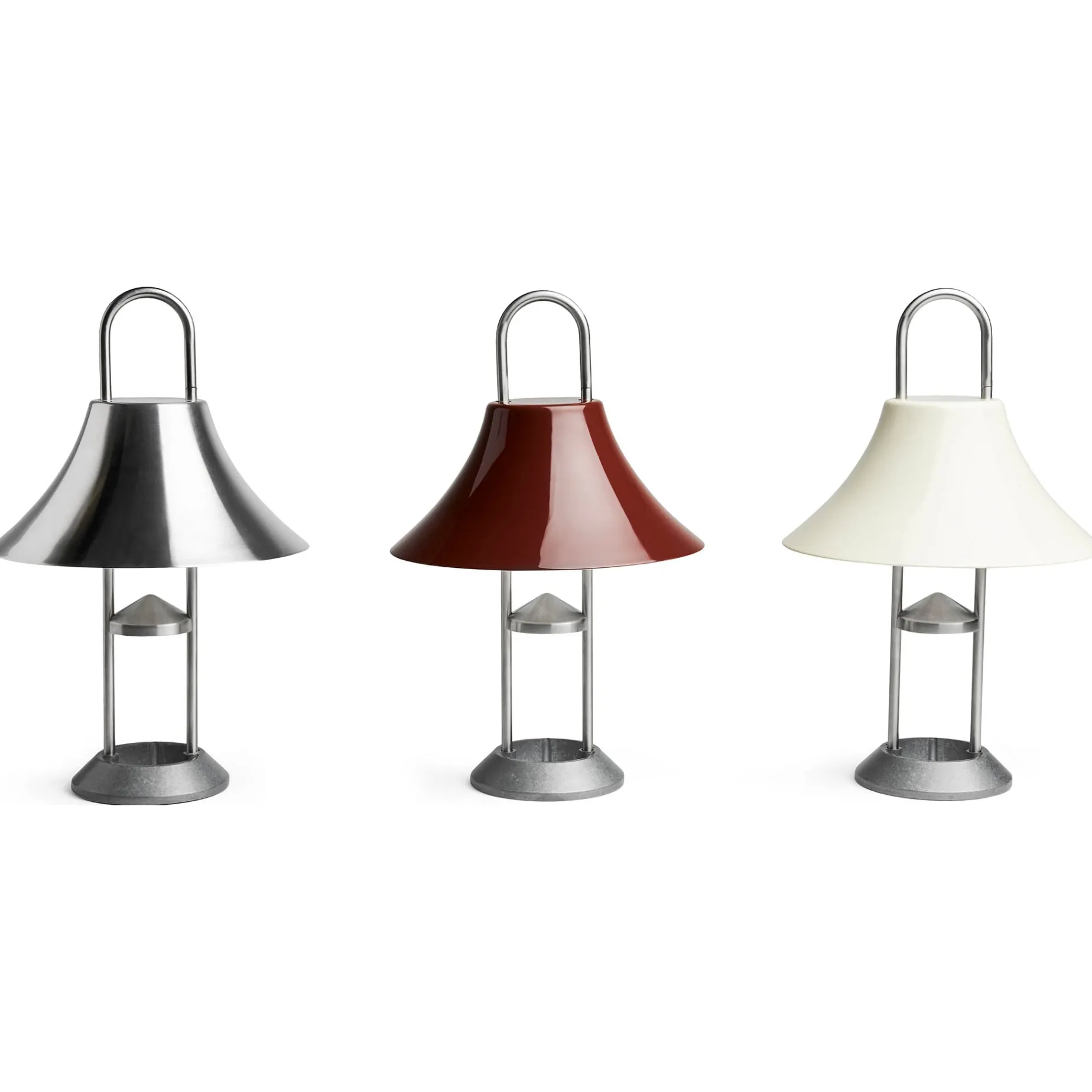 Mousqueton portable lamp | brushed stainless steel