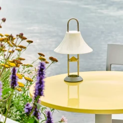 Mousqueton portable lamp | brushed stainless steel