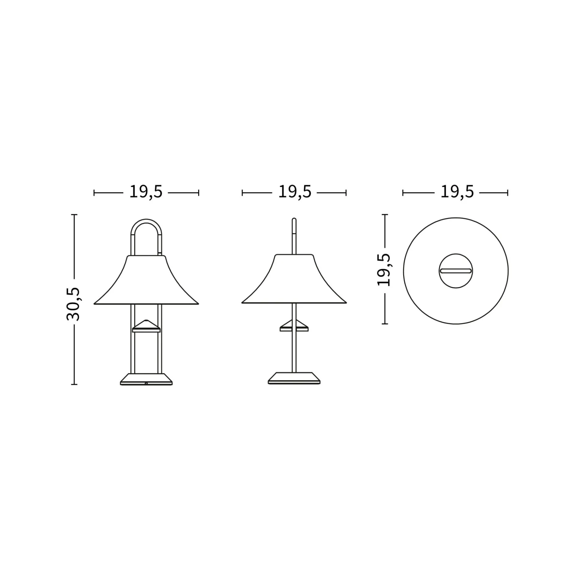 Mousqueton portable lamp | iron red