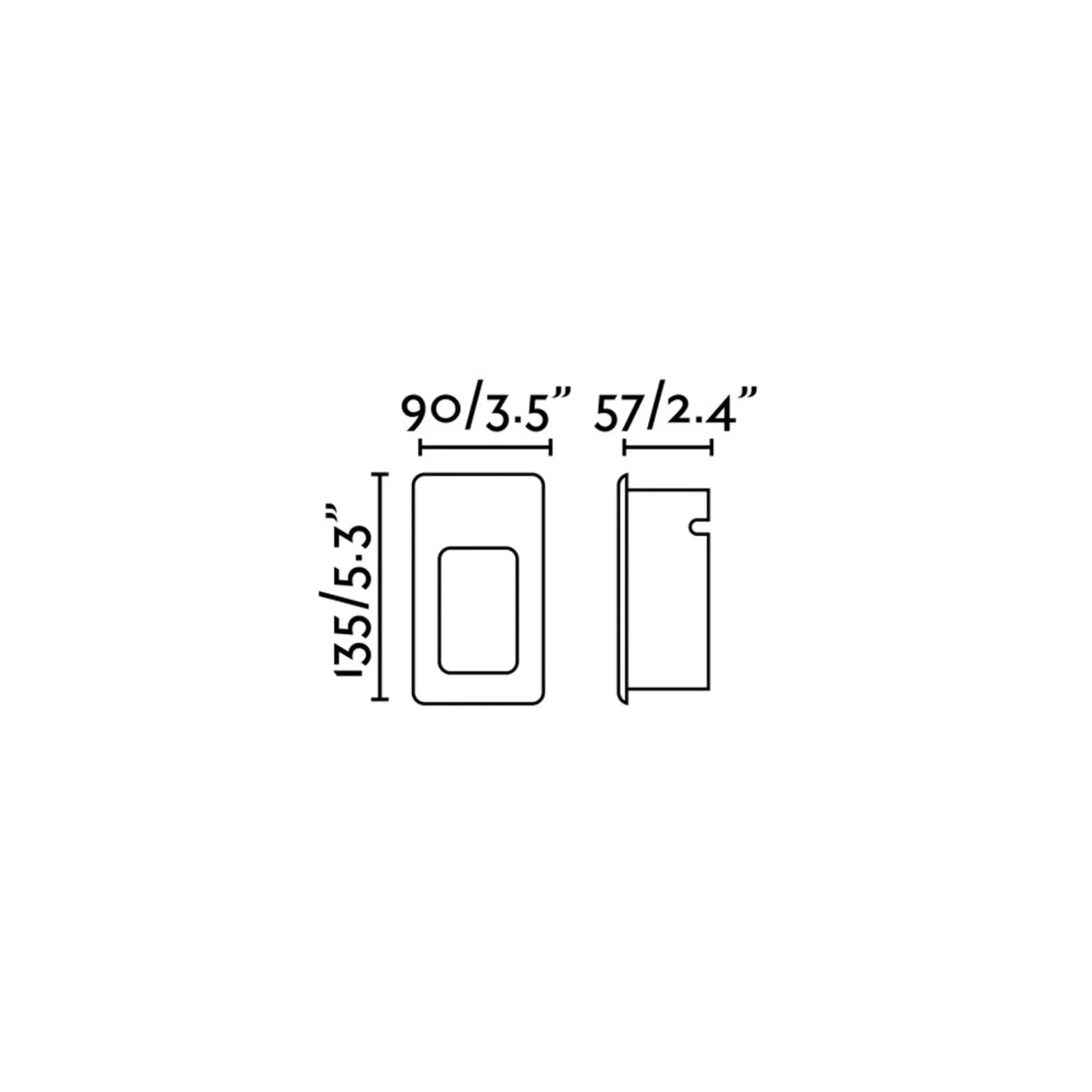 Nase sq wall | white