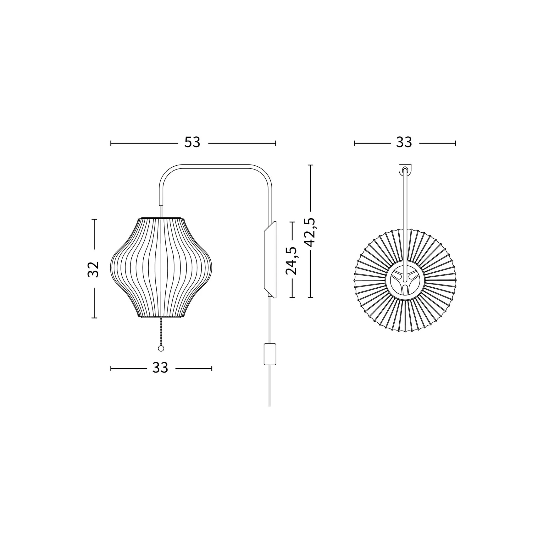 Nelson ball wall lamp | off-white