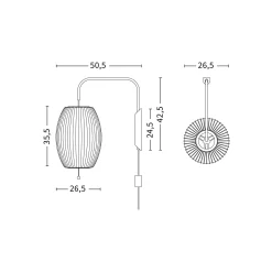 Nelson ball wall lamp | off-white