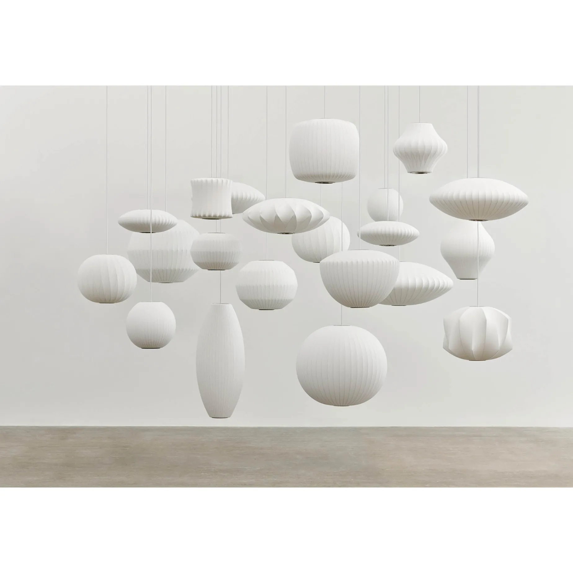 Nelson Roll Bubble pendant ⌀42 | off-white