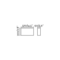 Otton RCT 2L horizontal wall | linen