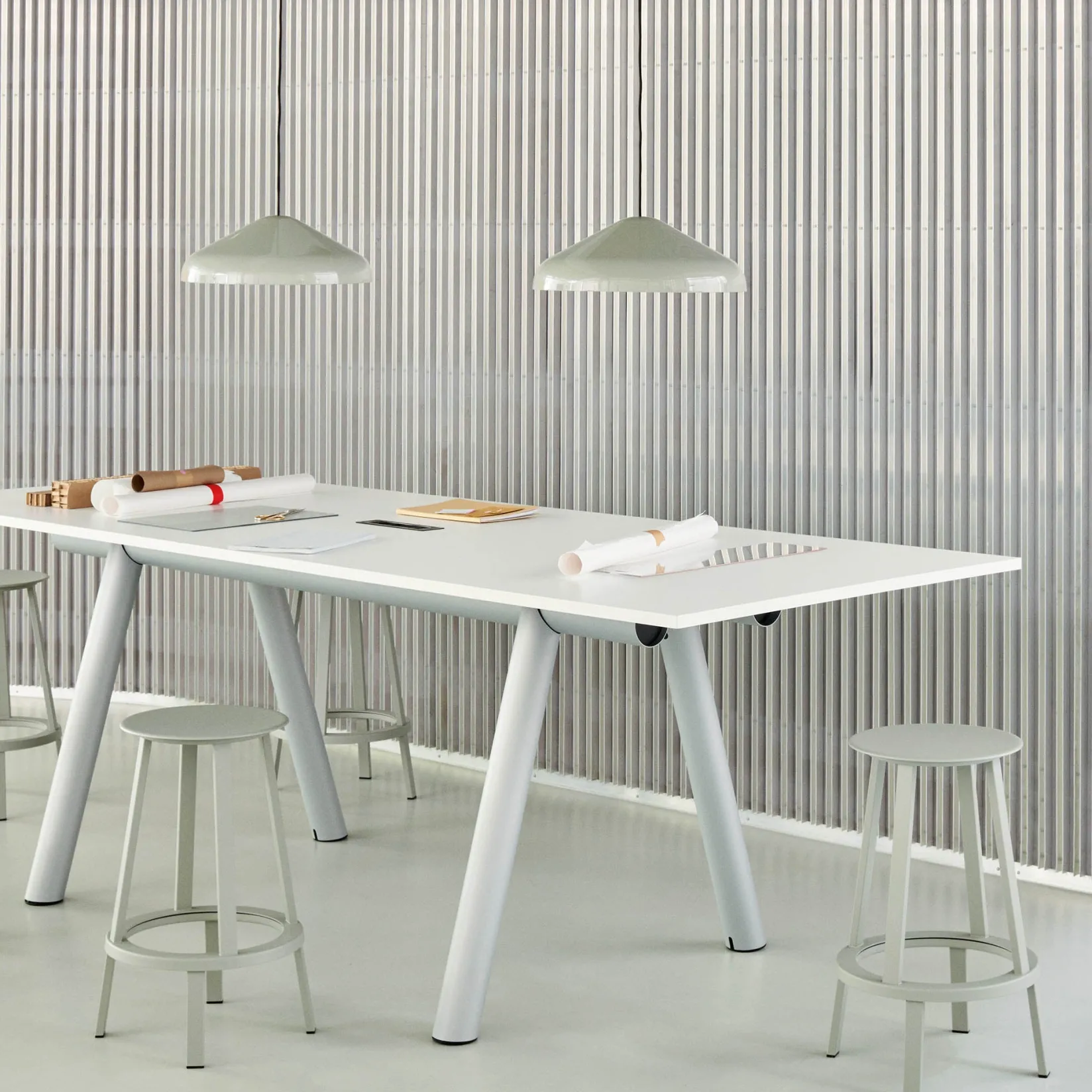 Pao steel pendant ø23-ø47 | cool grey