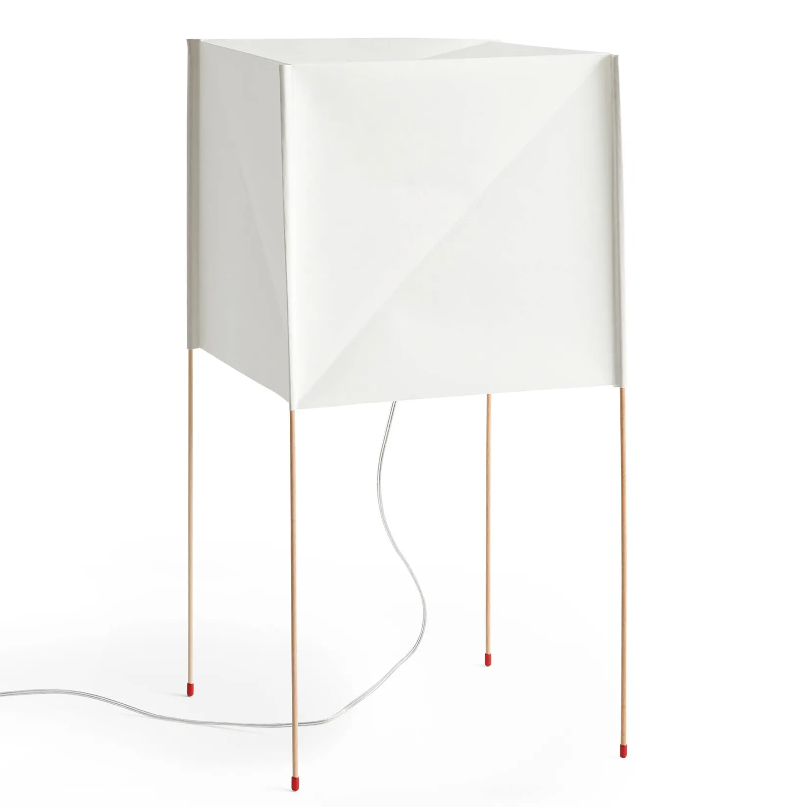 Paper cube floor lamp | ecopet paper white