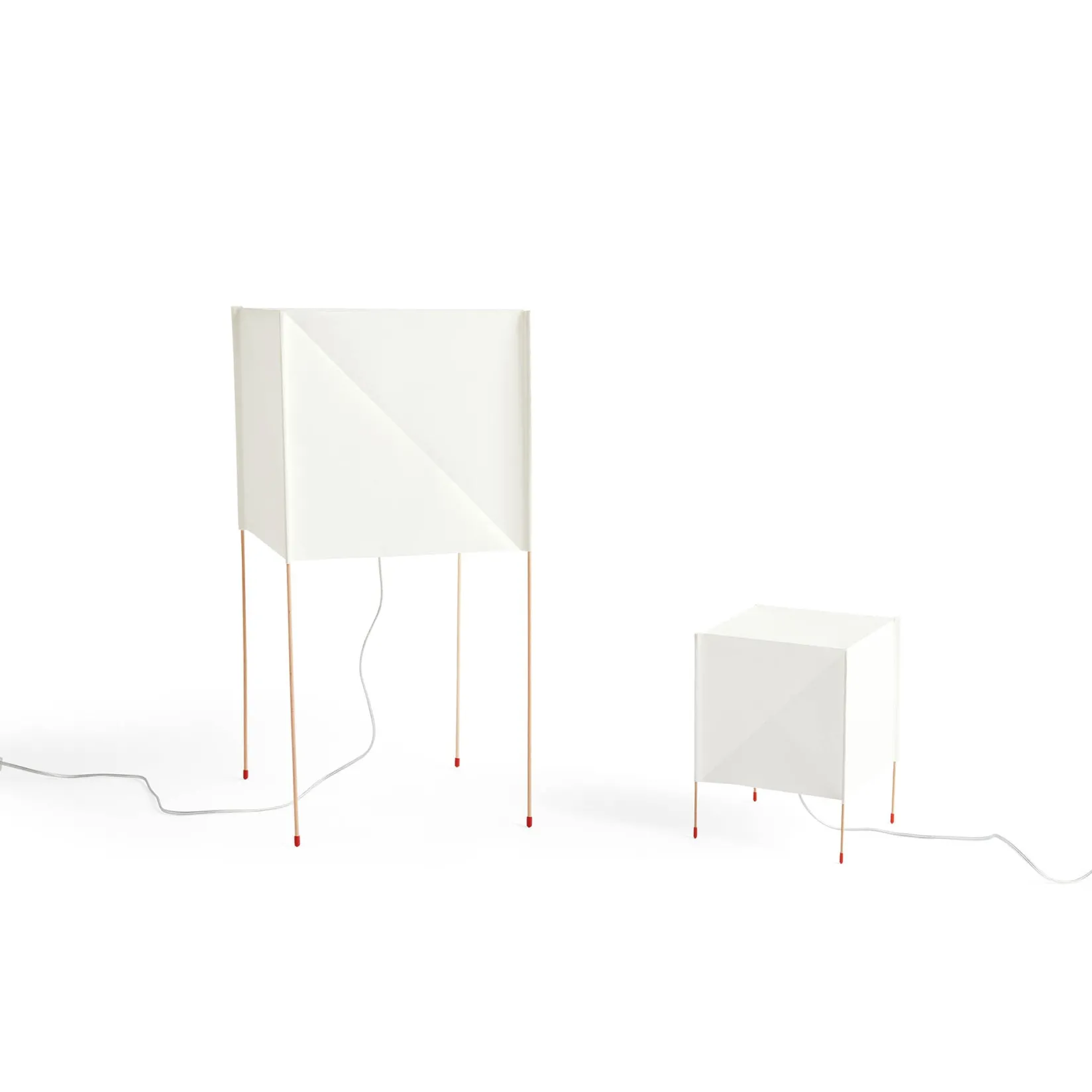 Paper cube floor lamp | ecopet paper white