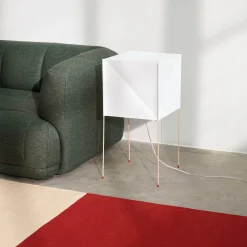 Paper cube floor lamp | ecopet paper white
