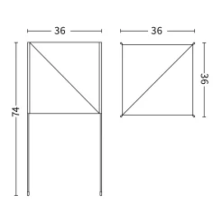 Paper cube floor lamp | ecopet paper white