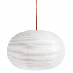 Paper shade ellipse ø70 | classic white / rusty red