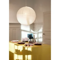 Paper shade ellipse ø70 | classic white / rusty red