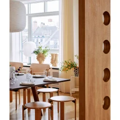 Paper shade ellipse ø70 | classic white / rusty red
