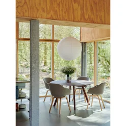 Paper shade oblong ⌀42 | classic white / amber yellow