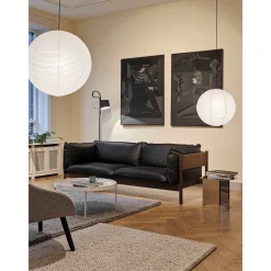 Paper shade sphere ⌀50-ø80 | classic white / garden green