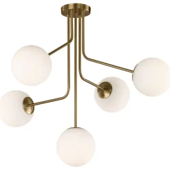 Parma chandelier | matt antique gold